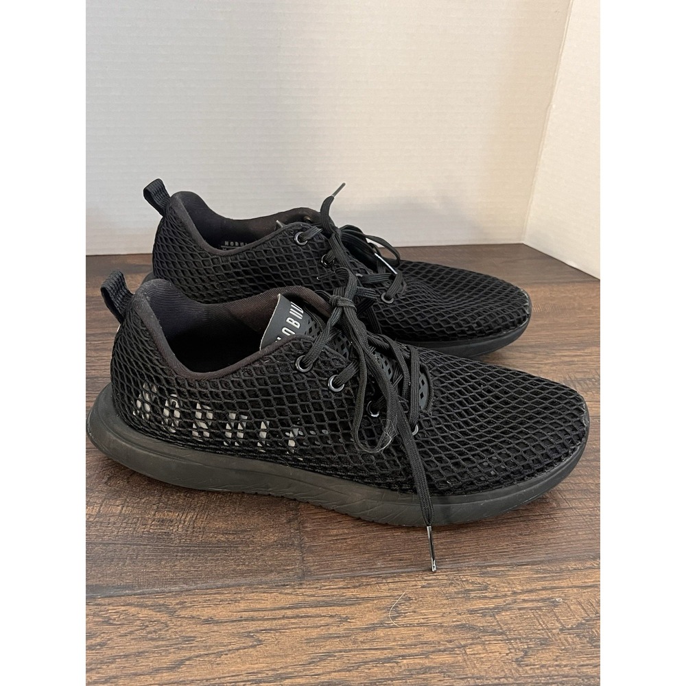 NOBULL Diamond Mesh‎ Runner Men's 9.5 All Black Athletic Workout Sneaker Shoe